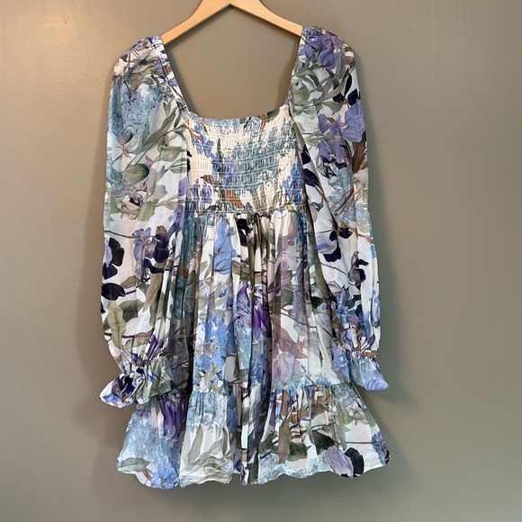 & Other Stories Floral Mini Dress - Picture 7 of 7